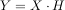 Y = X ⋅H