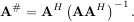 # H ( H) -1
A = A AA .