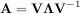 A = V ΛV -1