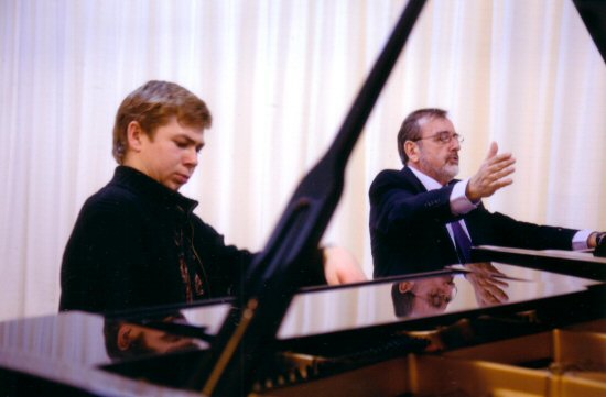 During a masterclass at Escuela Superior de Musica Reina Sofia