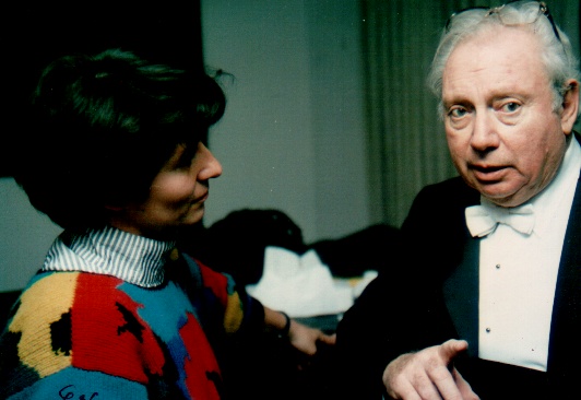 With Isaac Stern