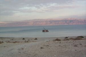 At work in the Dead Sea