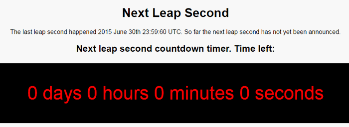 leap second