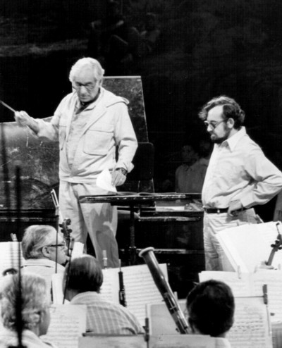 With Leonard Bernstein