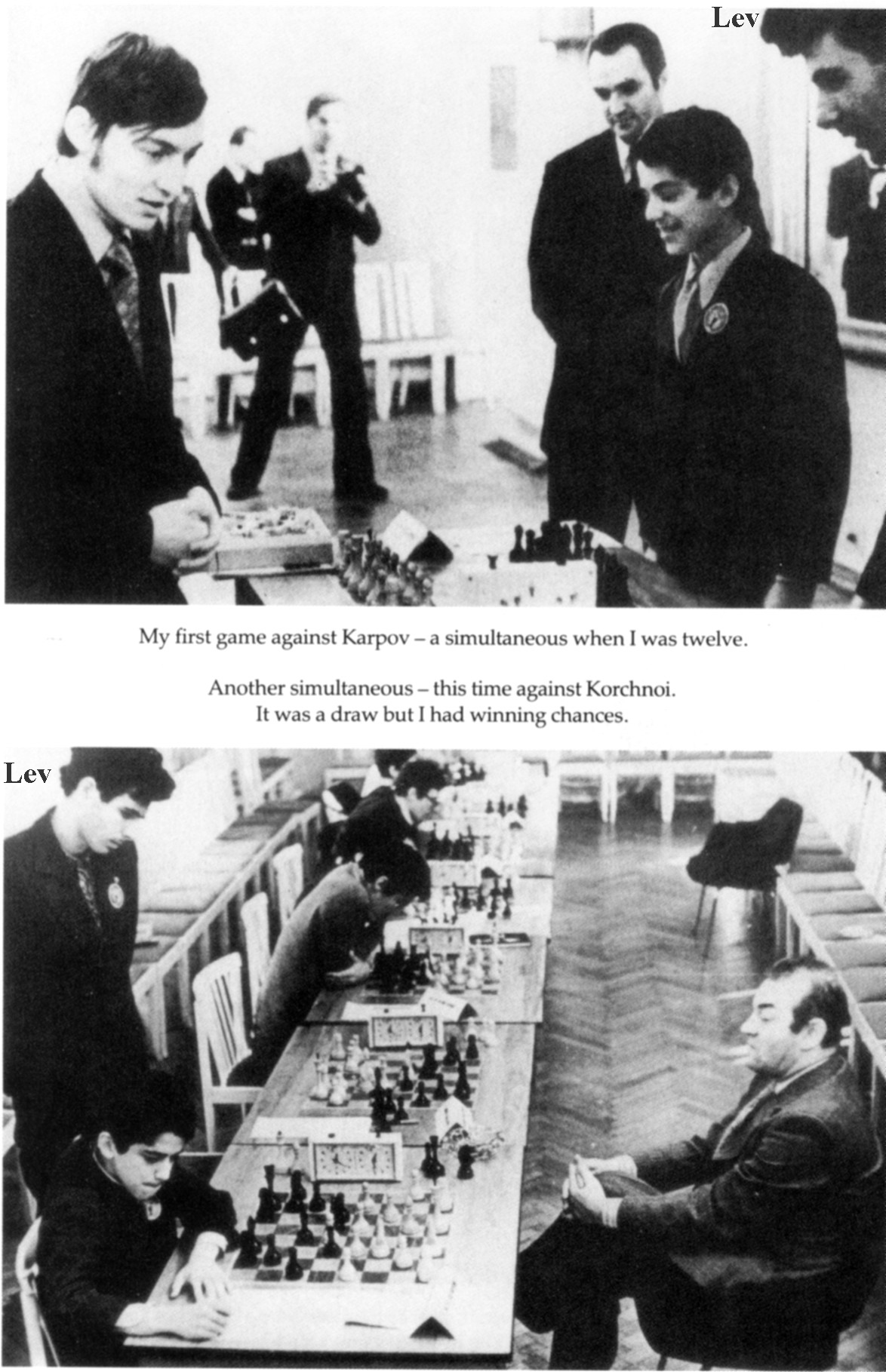 Kasparov with karpov