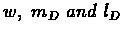 $\delta = {l_D} \cdot \vert S\vert \cdot \vert A\vert \cdot 2e^{- 2 {m_D} {w^2}}$