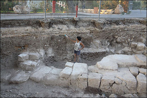 Fig. 4: The Iron Age wall in Area D2