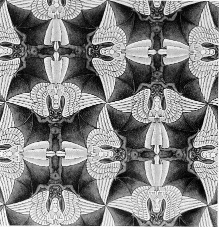 Escher's angels and devils