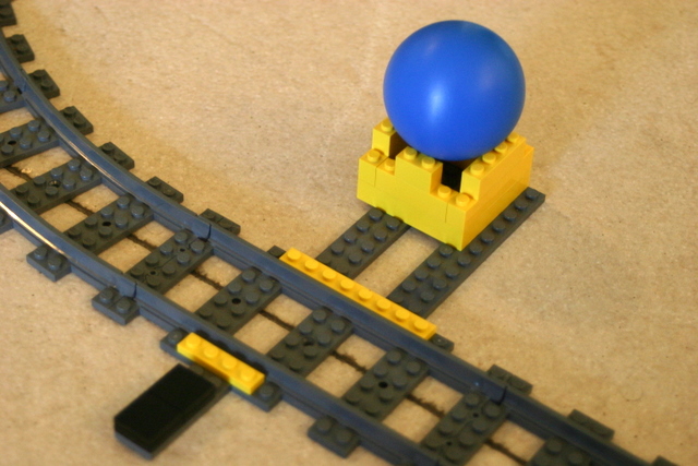 A closeup of a station