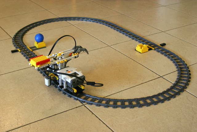 The entire track with two stations
