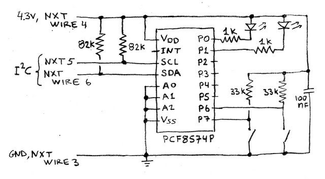 Schematic diagram of the NXT-8574 prototype